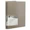 JAM Paper 3/4" Smoke Gray Glass Twill Plastic 3-Ring Binders, 4ct.